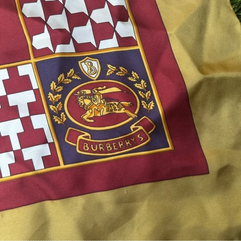 Vintage Burberrys silk scarf